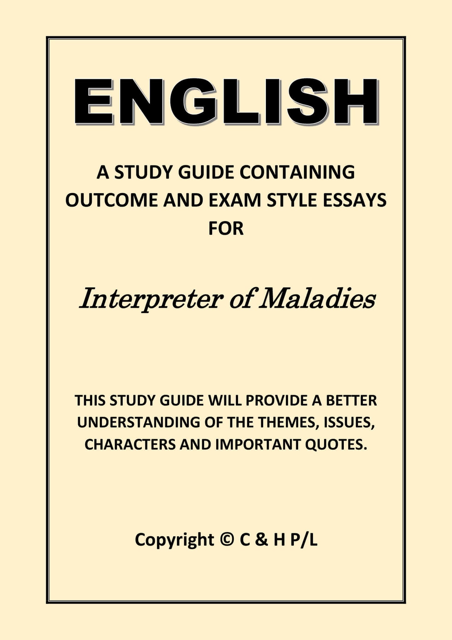 INTERPRETER OF MALADIES (SSRC)