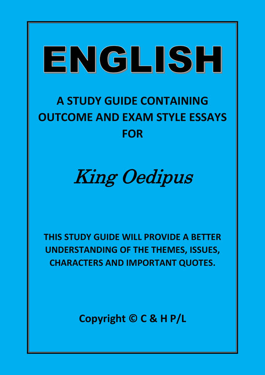 KING OEDIPUS (SSRC)