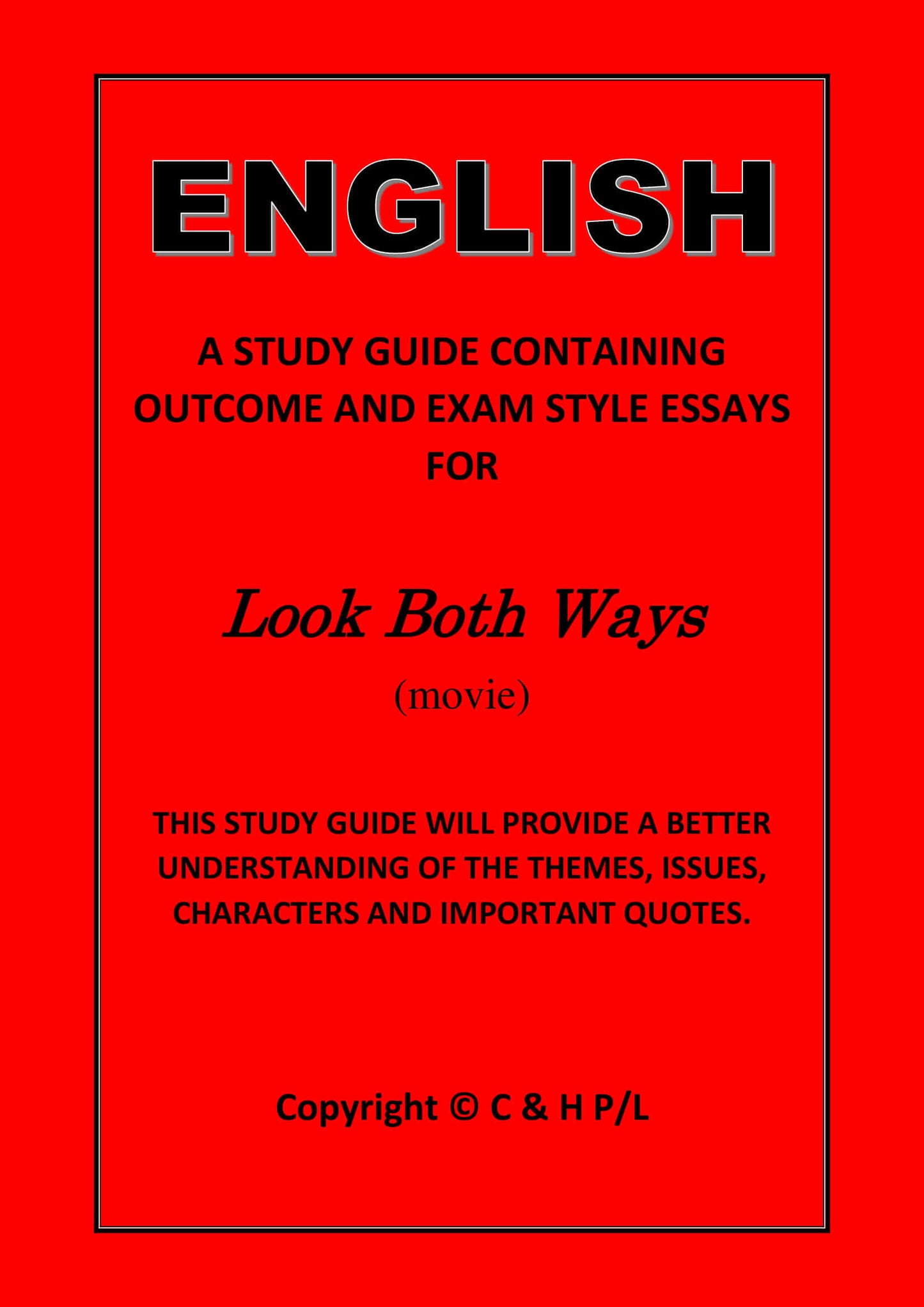LOOK BOTH WAYS (SSRC)