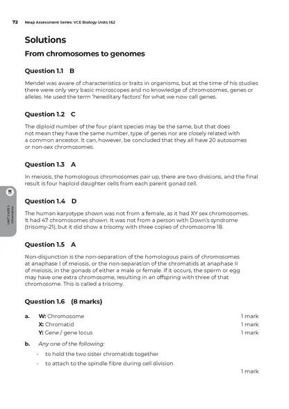 Neap Assessment Series: Biology Units 3&4