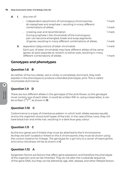 Neap Assessment Series: Biology Units 3&4