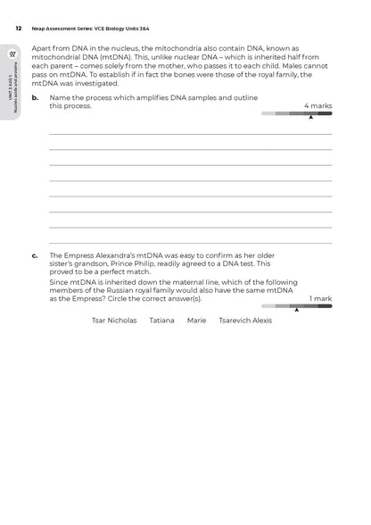 Neap Assessment Series: VCE Biology Units 3&4