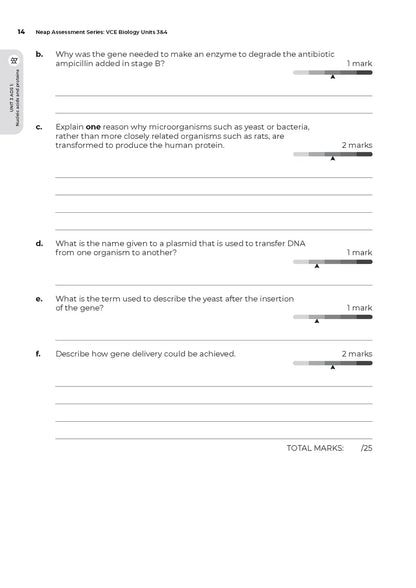 Neap Assessment Series: VCE Biology Units 3&4