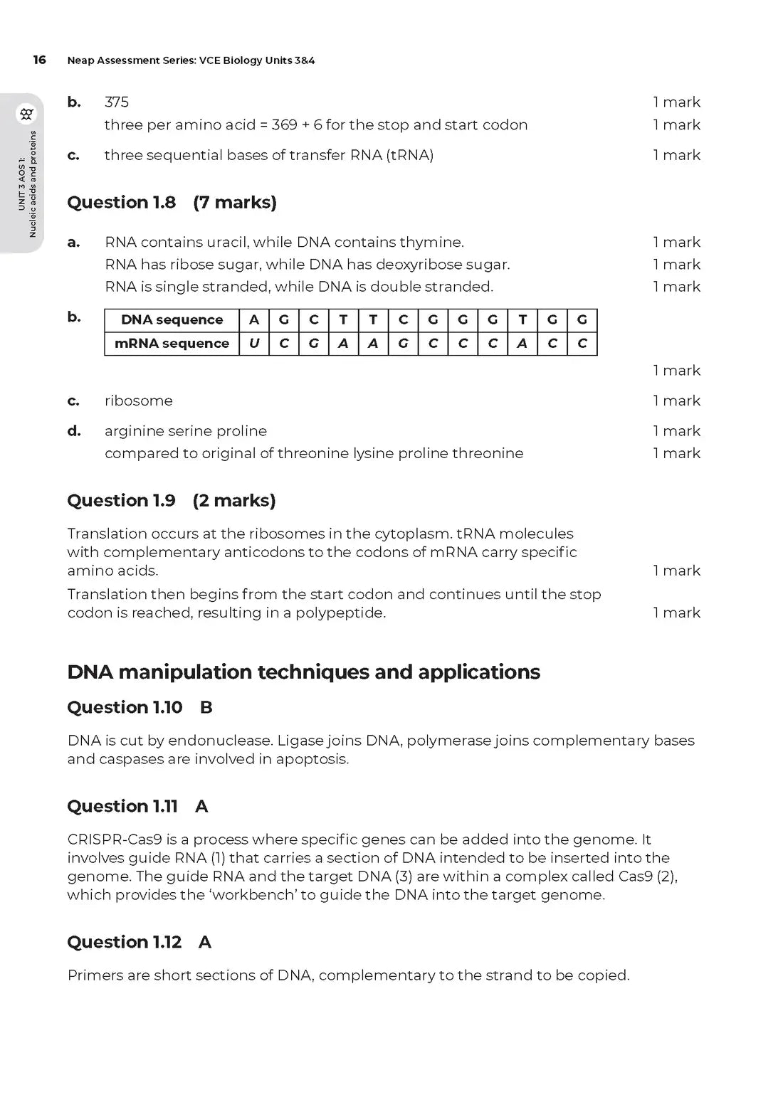 Neap Assessment Series: VCE Biology Units 3&4