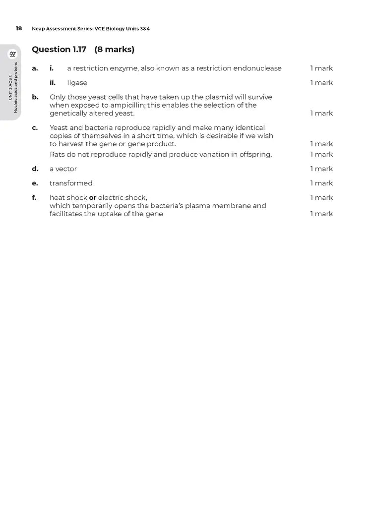 Neap Assessment Series: VCE Biology Units 3&4