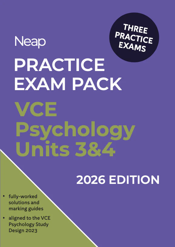 Ssrc Cover Neap Practice Exam Pack: VCE Psychology Units 3&4 2026 Edition (3 Exam ...