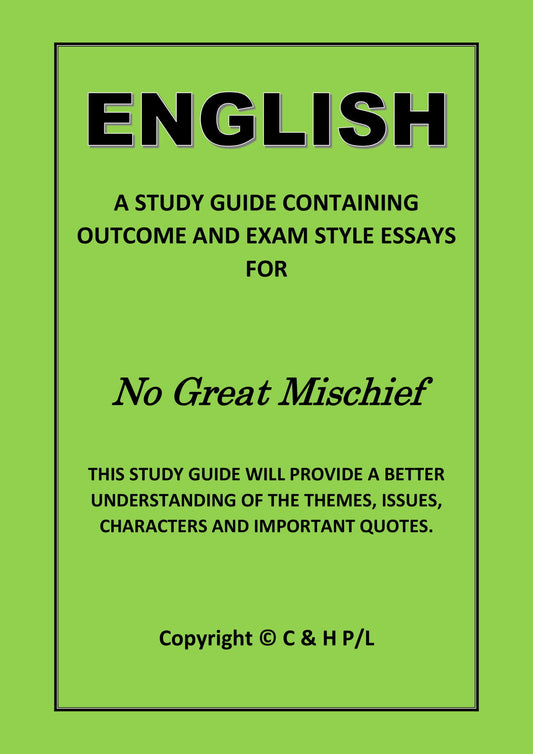 NO GREAT MISCHIEF (SSRC)