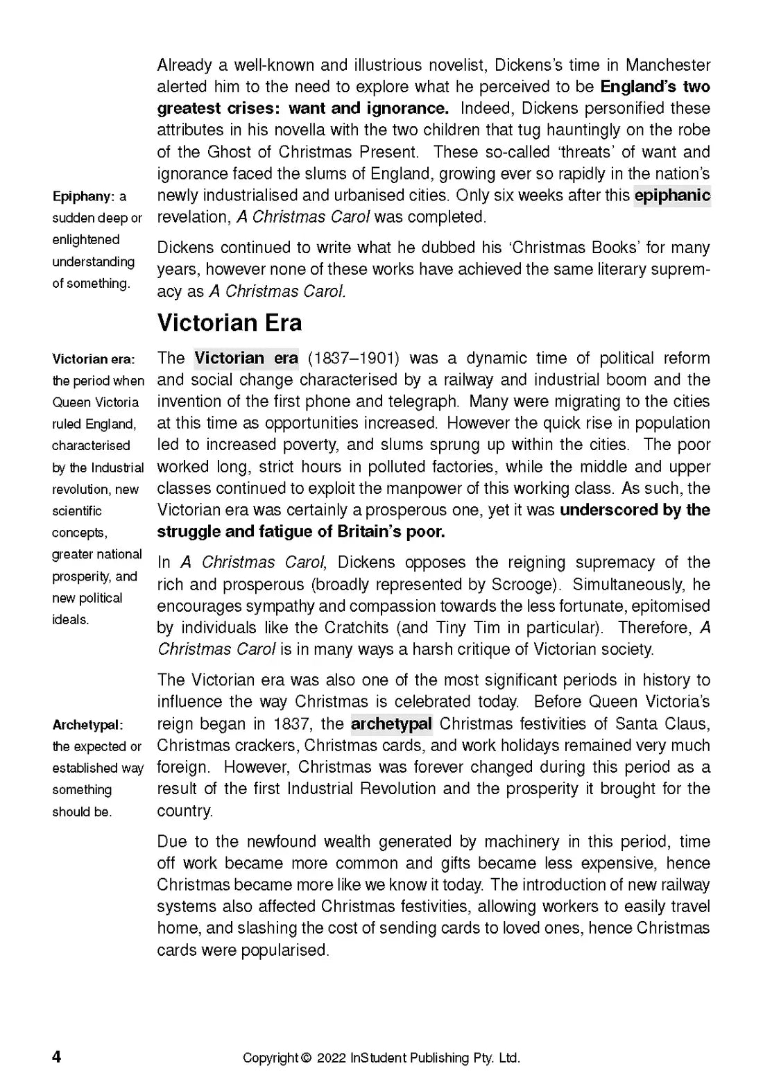 A Christmas Carol - ATAR Notes