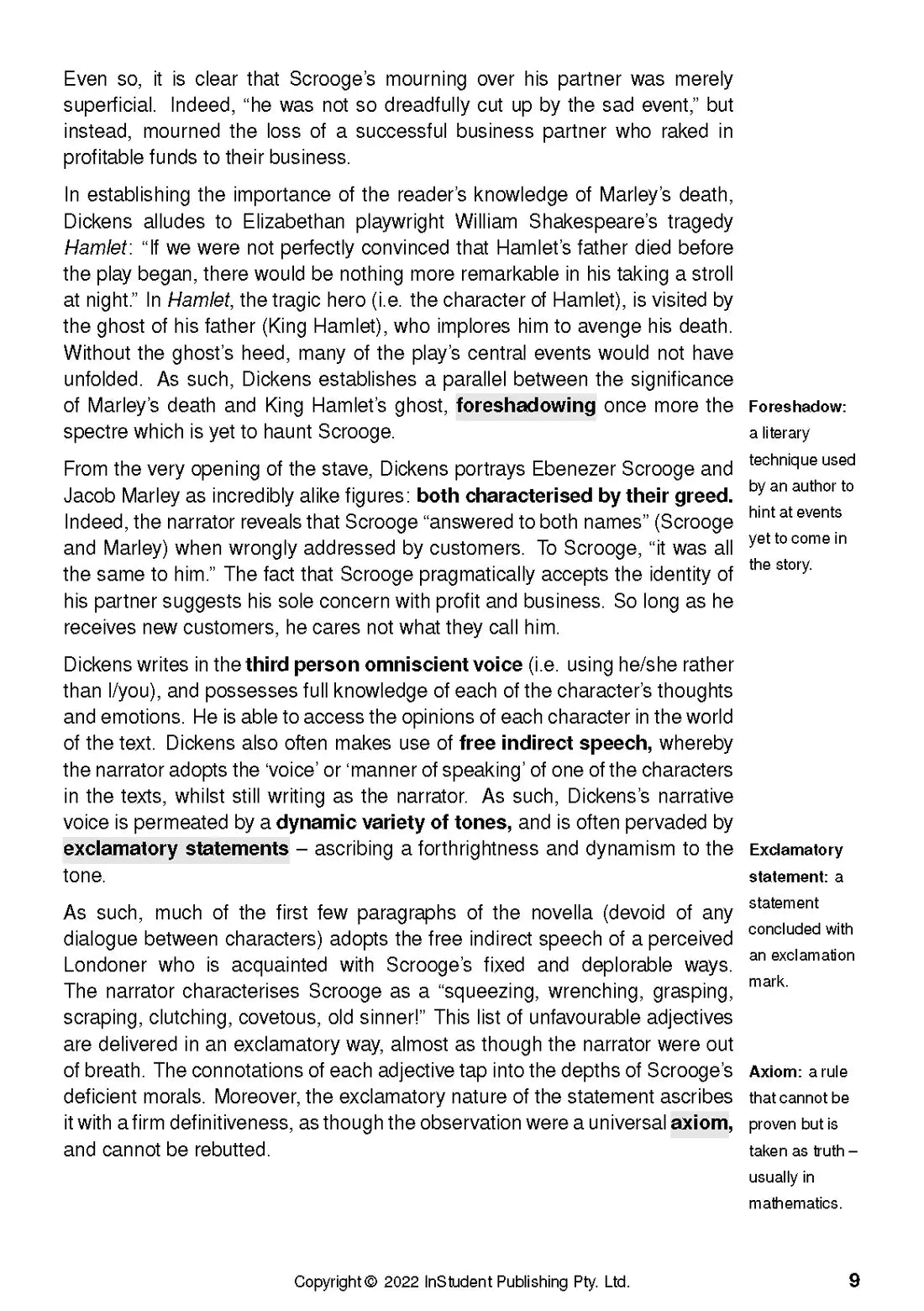A Christmas Carol - ATAR Notes