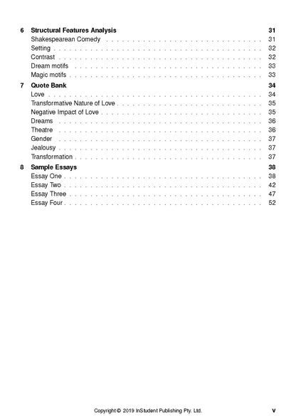 A Midsummer Night's Dream - ATAR Notes