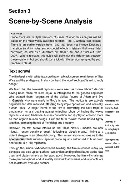 Blade Runner - ATAR Notes