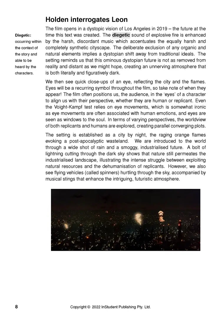 Blade Runner - ATAR Notes
