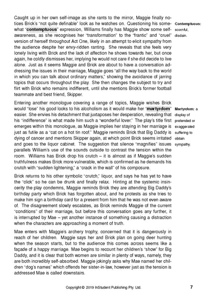 Cat on a Hot Tin Roof Text Guide