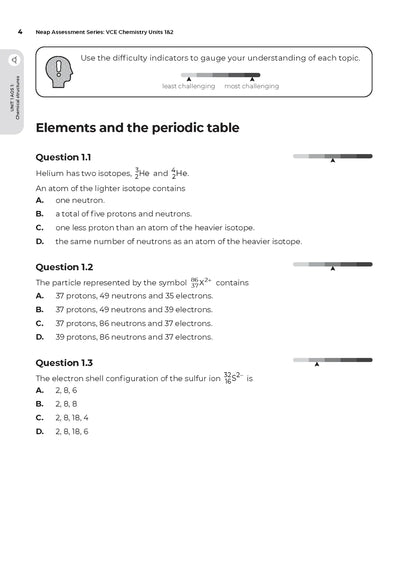 Neap Assessment Series: VCE Chemistry Units 1&2 (New)