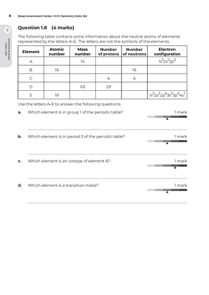 Neap Assessment Series: VCE Chemistry Units 1&2 (New)