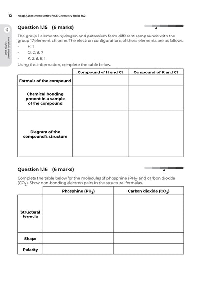 Neap Assessment Series: VCE Chemistry Units 1&2 (New)