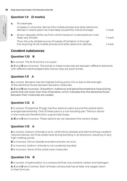 Neap Assessment Series: VCE Chemistry Units 1&2 (New)