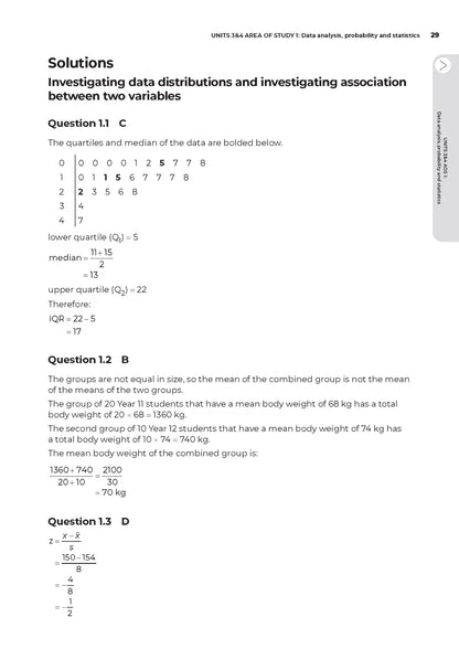 Neap Assessment Series: VCE General Mathematics Units 3&4