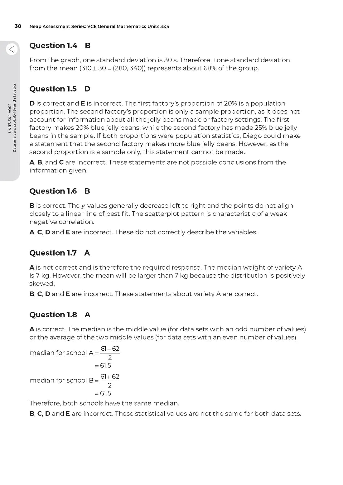 Neap Assessment Series: VCE General Mathematics Units 3&4