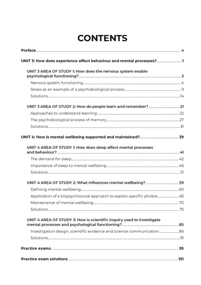 Neap Assessment Series: VCE Psychology Units 3&4