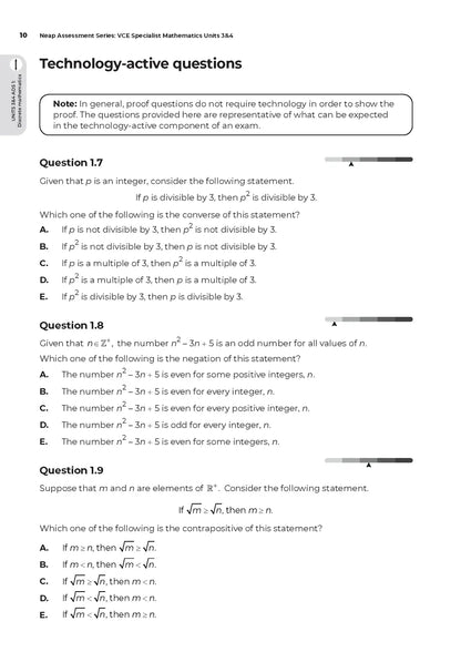 Neap Assessment series: Specialist Maths Units 3&4 (New)