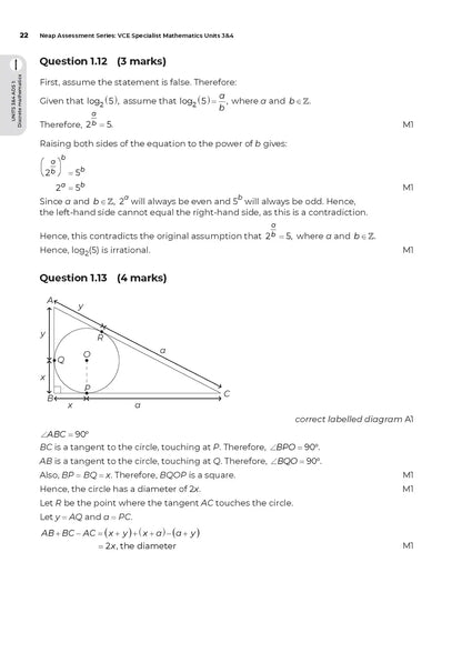Neap Assessment series: Specialist Maths Units 3&4 (New)