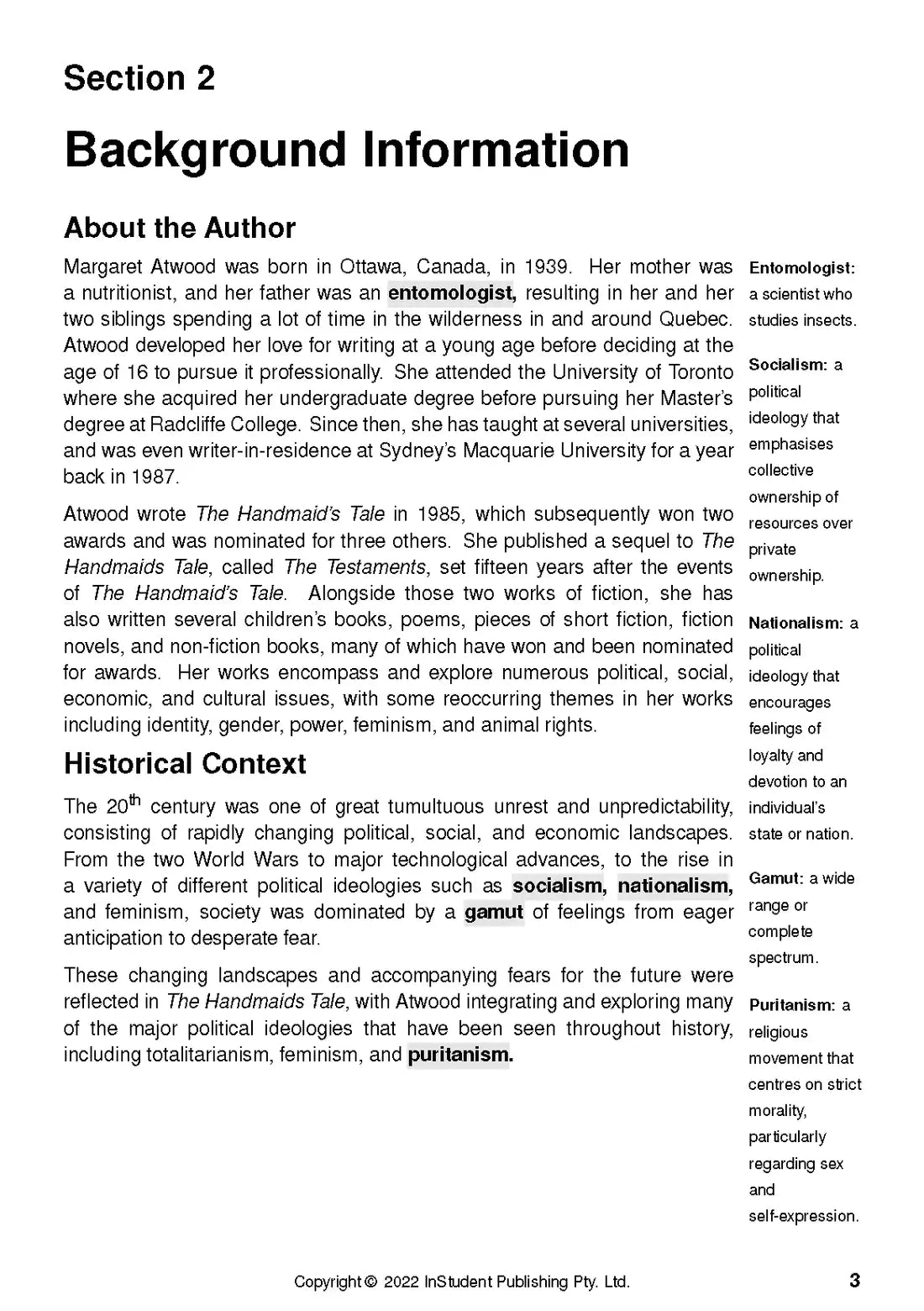 The Handmaid's Tale  - ATAR Notes