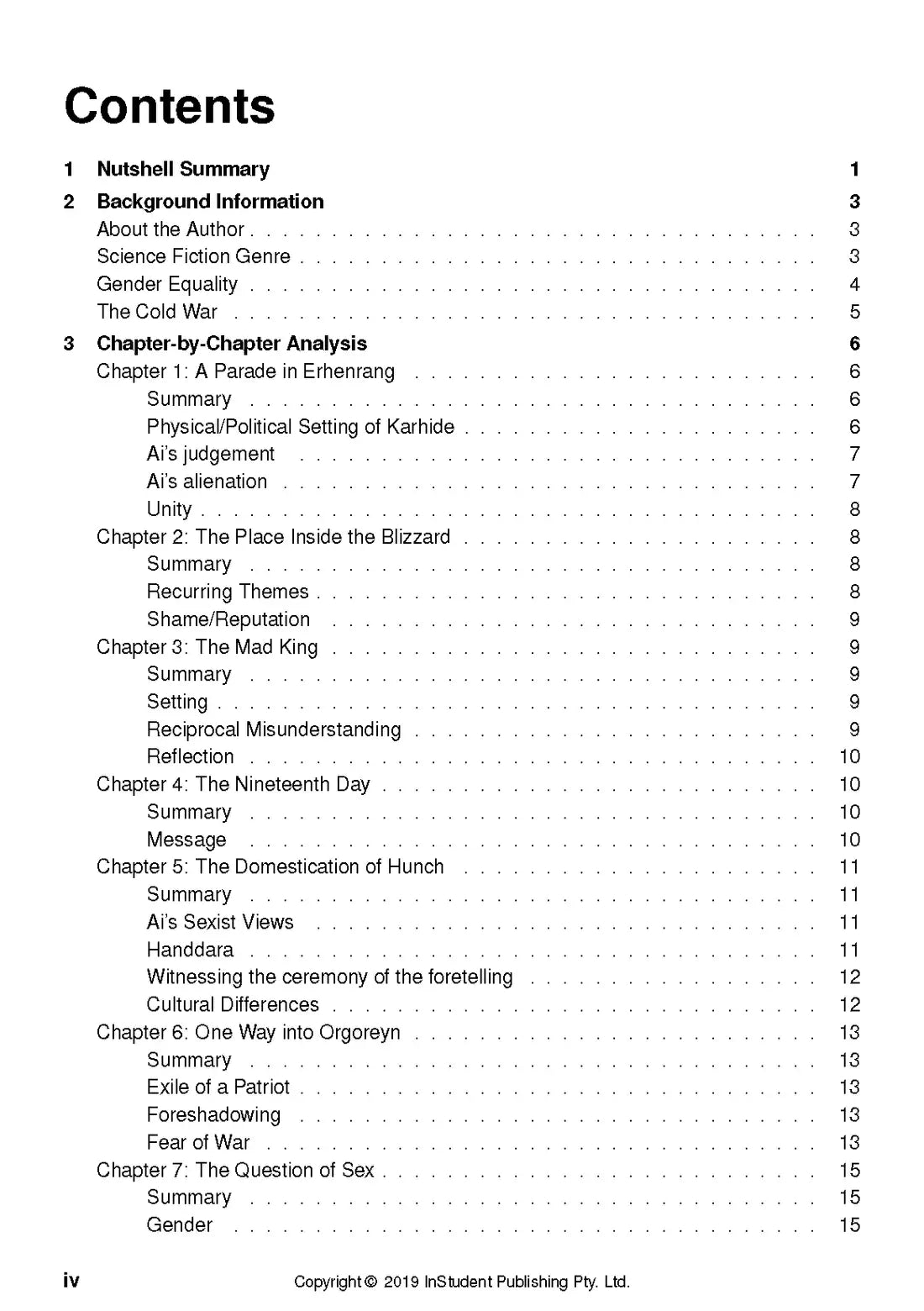 The Left Hand of Darkness - ATAR Notes