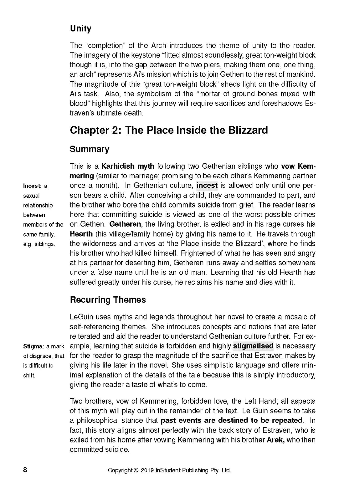 The Left Hand of Darkness - ATAR Notes