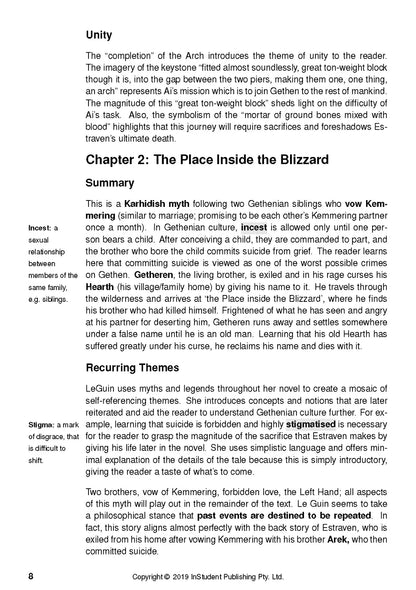 The Left Hand of Darkness - ATAR Notes
