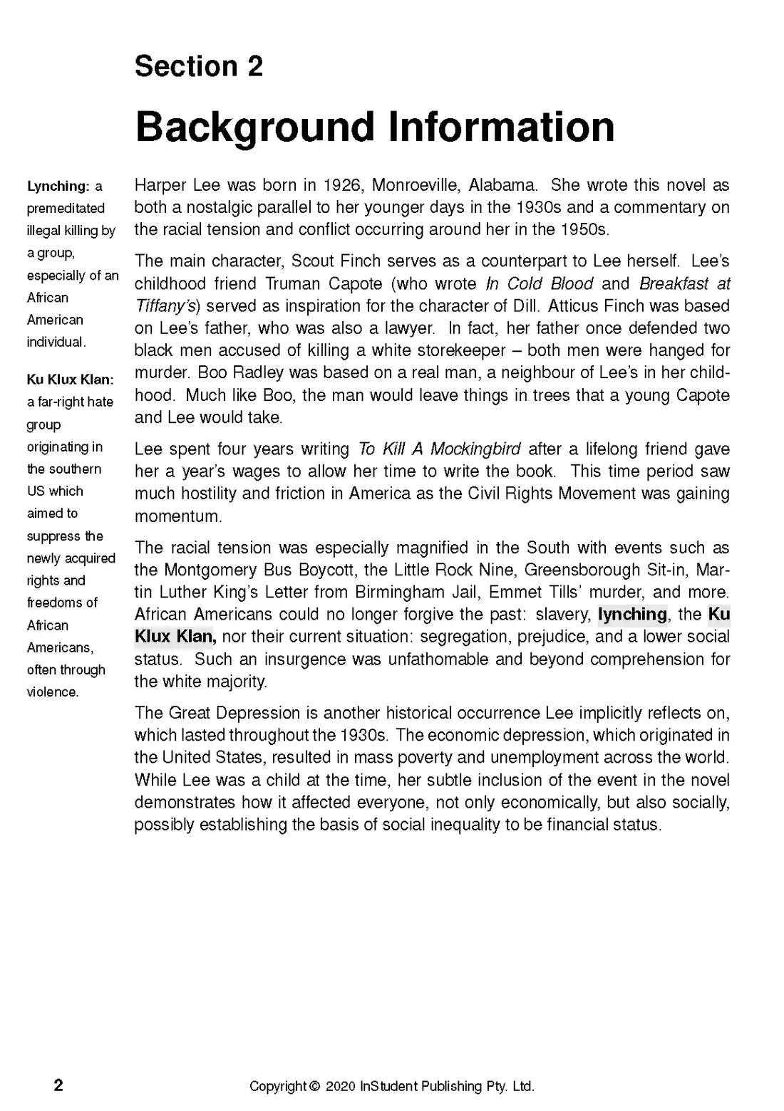 To Kill a Mockingbird - ATAR Notes