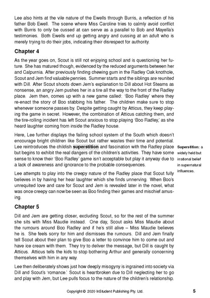 To Kill a Mockingbird - ATAR Notes