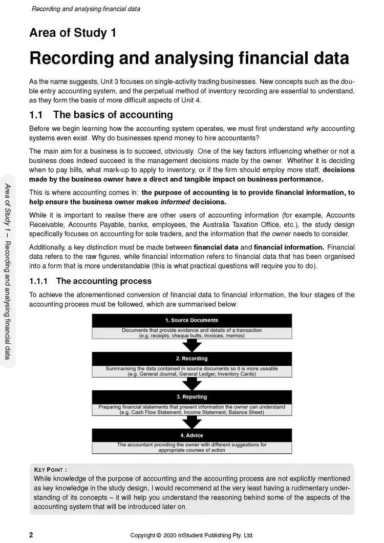 Atar Notes VCE Accounting Units 3&4 Notes