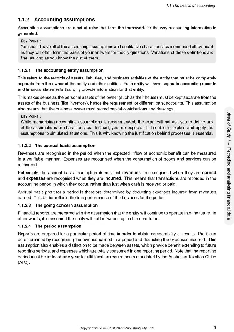 Atar Notes VCE Accounting Units 3&4 Notes