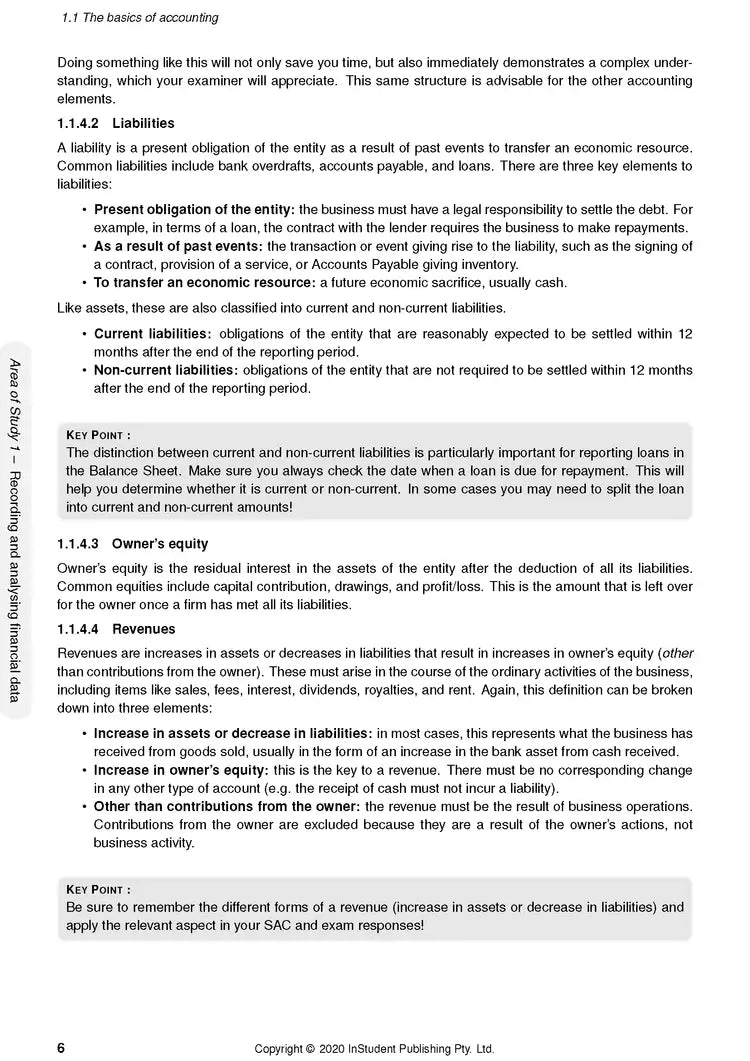 Atar Notes VCE Accounting Units 3&4 Notes