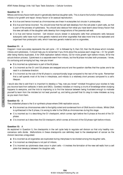 Atar Notes VCE Biology Units 1&2 Topic Test