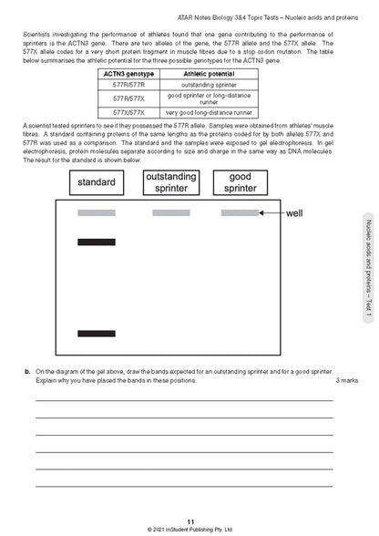 Atar Notes VCE Biology Units 3&4 Topic Test