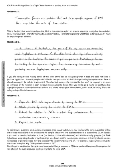 Atar Notes VCE Biology Units 3&4 Topic Test