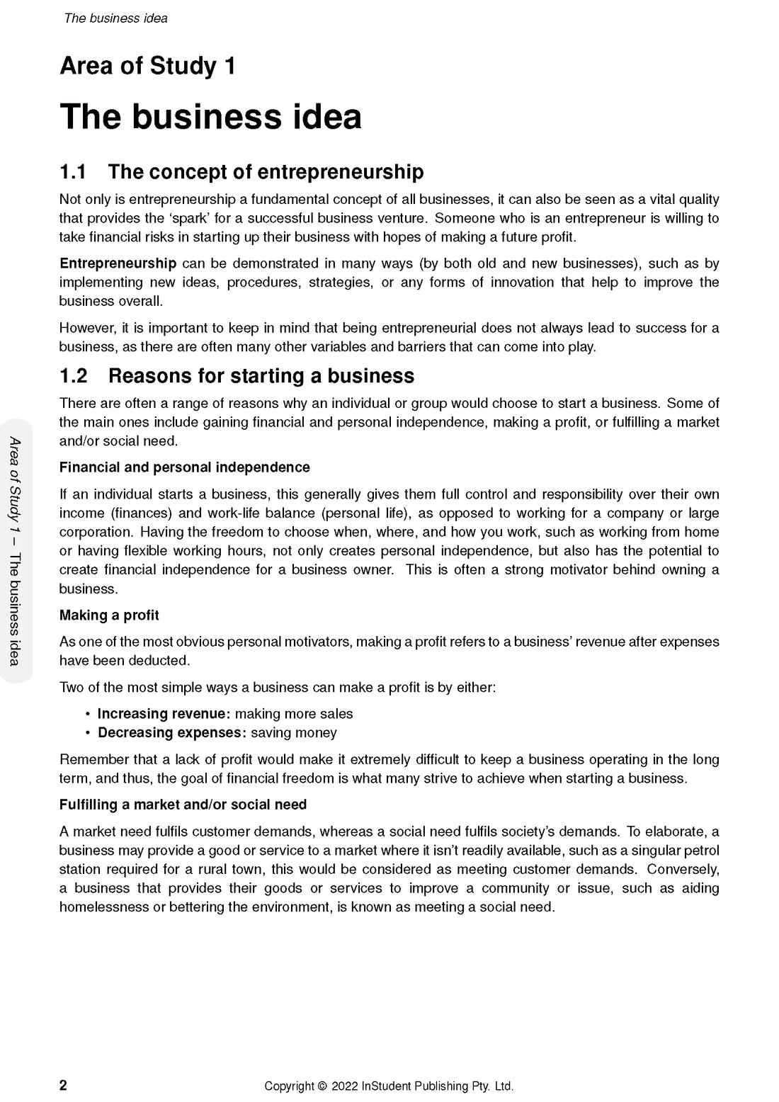 Atar Notes VCE Business Management Units 1&2 Notes