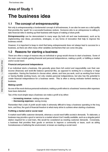 Atar Notes VCE Business Management Units 1&2 Notes