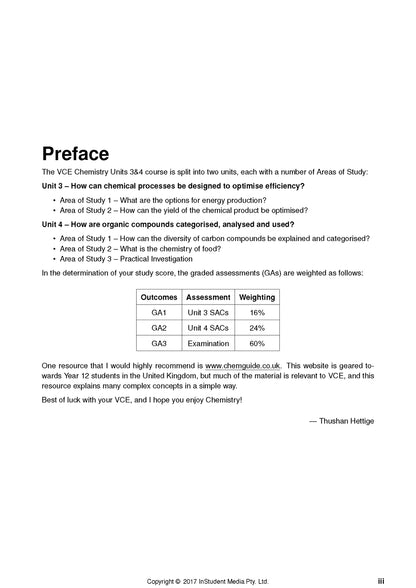 Atar Notes VCE Chemistry Units 3&4 Notes