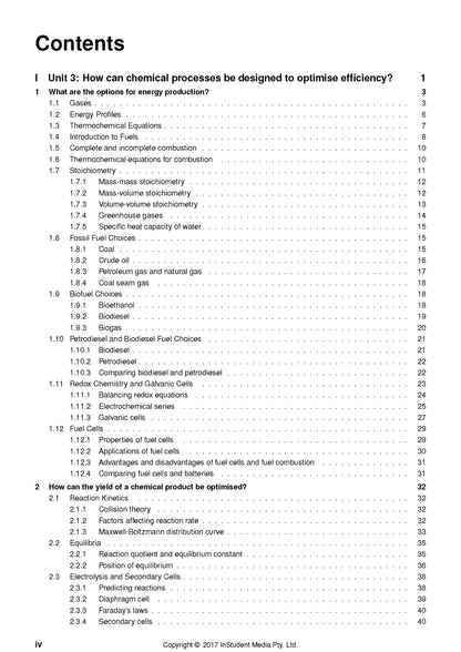 Atar Notes VCE Chemistry Units 3&4 Notes