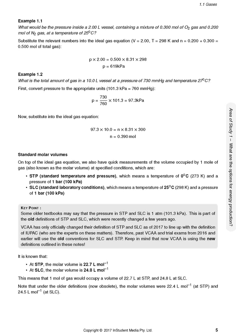 Atar Notes VCE Chemistry Units 3&4 Notes