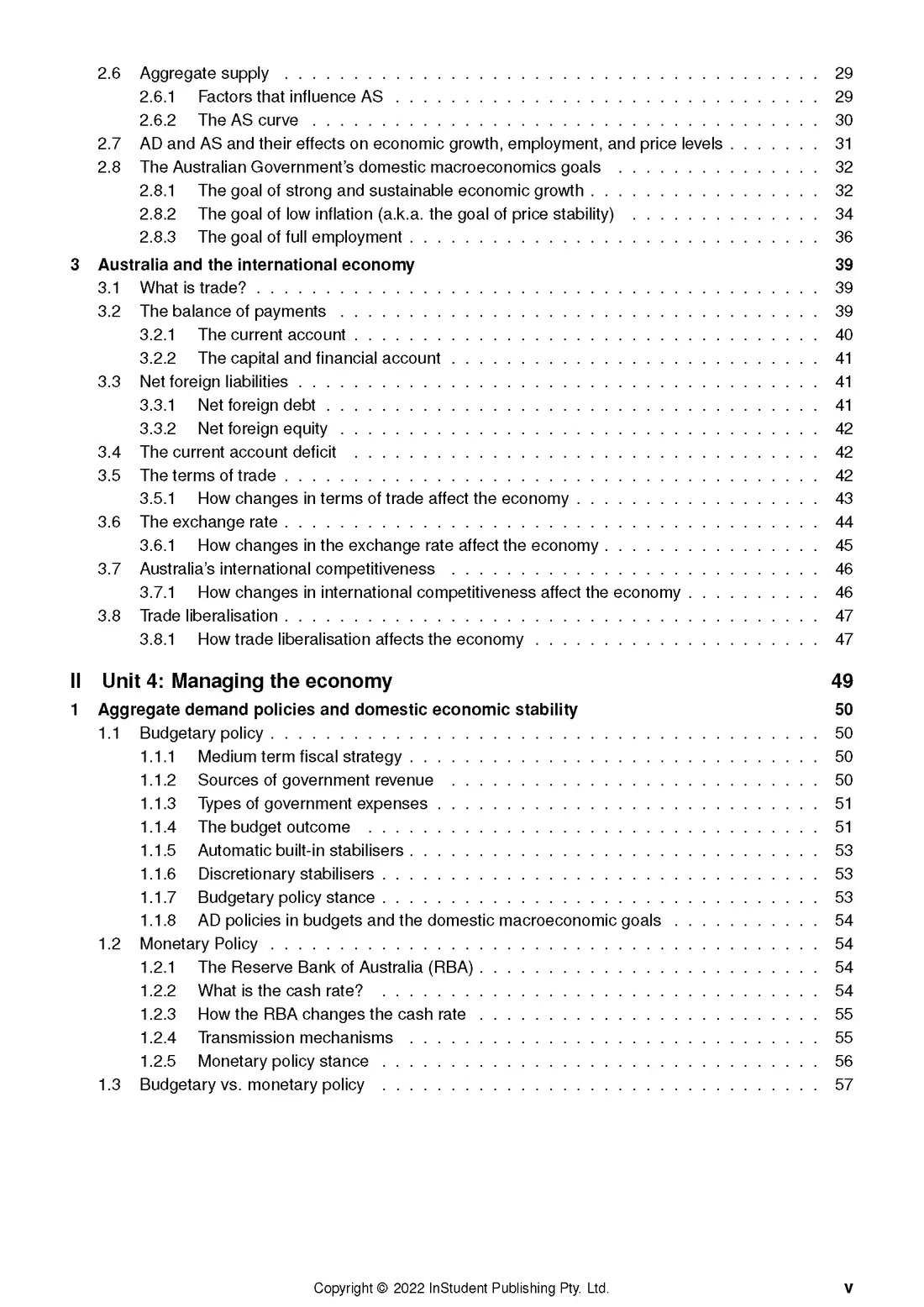 Atar notes VCE Economics Units 3&4 Notes