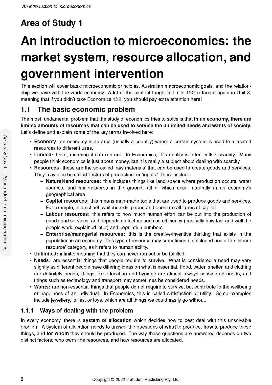 Atar notes VCE Economics Units 3&4 Notes