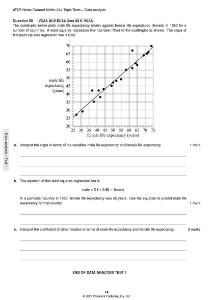Atar Notes VCE General Maths Units 3&4 Topic Test
