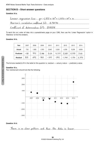 Atar Notes VCE General Maths Units 3&4 Topic Test