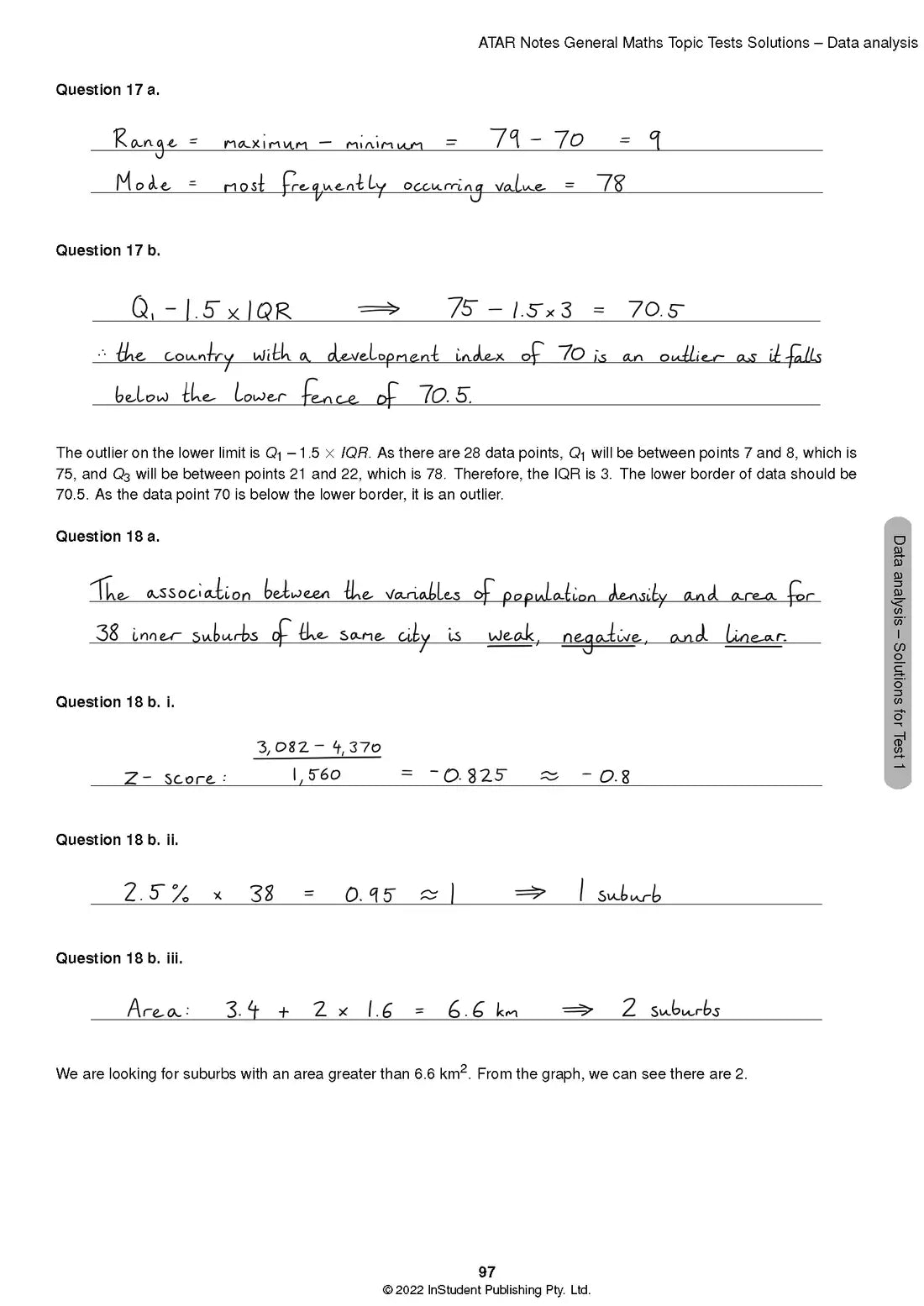 Atar Notes VCE General Maths Units 3&4 Topic Test