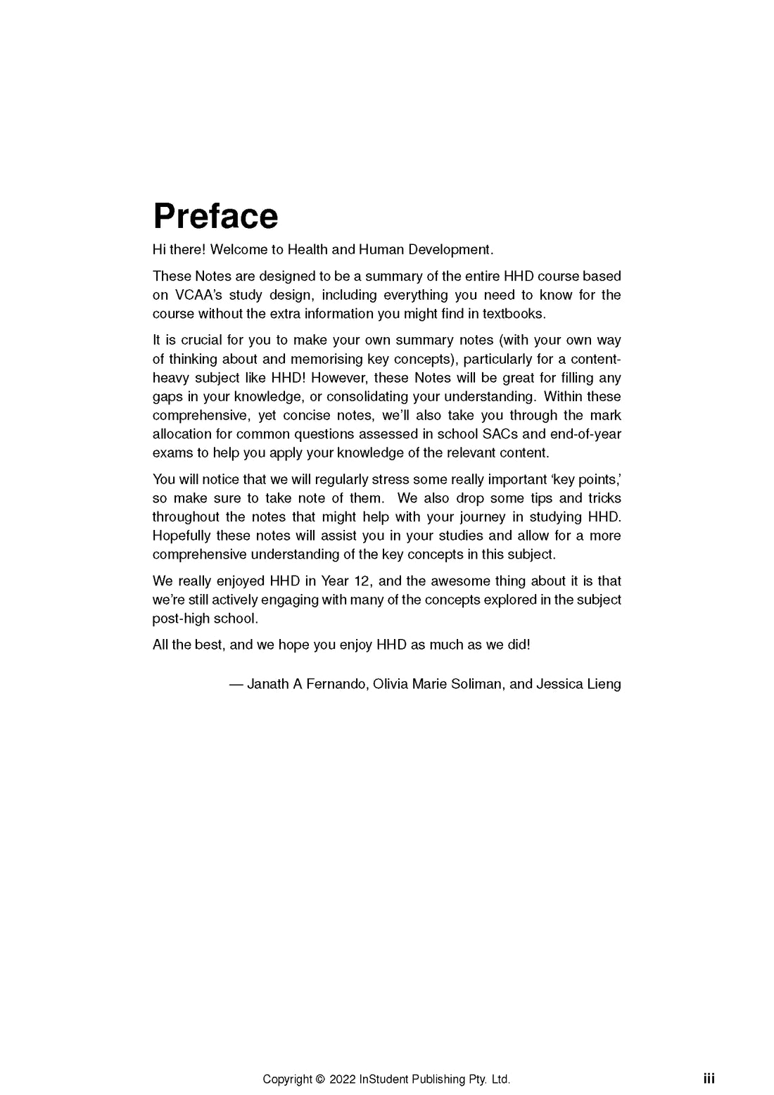 ATAR Notes VCE Health and Human Development (HHD) 3&4  Notes