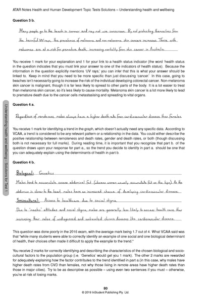 ATAR Notes Health and Human Development Units 3&4 Topic Test